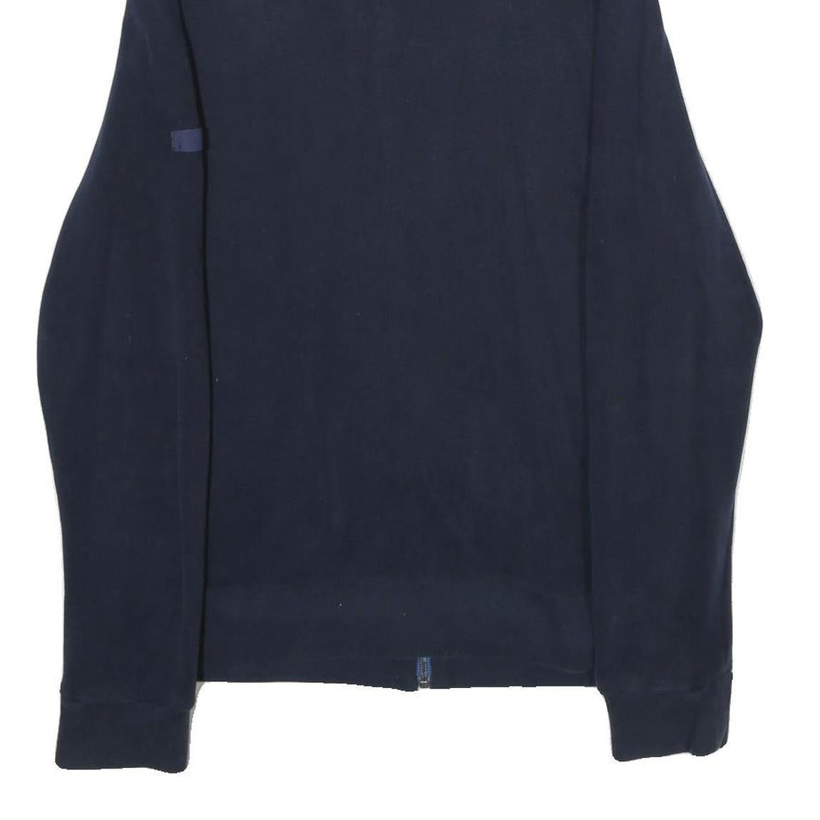 BEN SHERMAN Mens Blue Cotton Zip Jacket M Plain Casual Lightweight Stylish