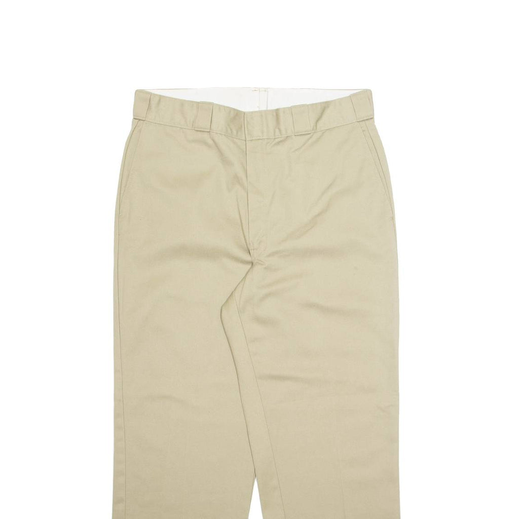 DICKIES Chino Mens Trousers Beige Regular Straight W34 L28