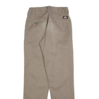 DICKIES Mens Cotton Blend Beige Regular Fit Straight Leg Trousers W29 L32