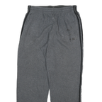 ADIDAS Mens Joggers Grey & Black Slim Straight L W30 L30 Casual Sportswear