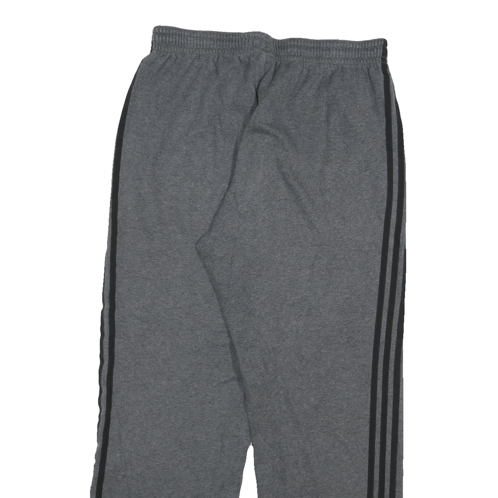 ADIDAS Mens Joggers Grey & Black Slim Straight L W30 L30 Casual Sportswear