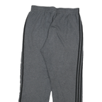 ADIDAS Mens Joggers Grey & Black Slim Straight L W30 L30 Casual Sportswear