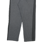 ADIDAS Mens Joggers Grey & Black Slim Straight L W30 L30 Casual Sportswear