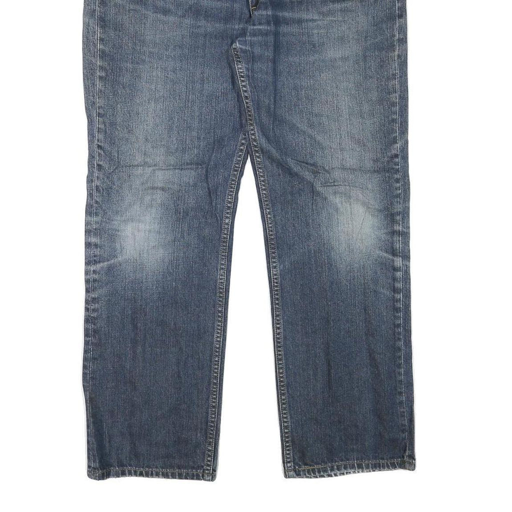 LEVI'S Mens Regular Blue Denim Straight Jeans W38 L29 Classic Cotton Blend Zip