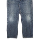 LEVI'S Mens Regular Blue Denim Straight Jeans W38 L29 Classic Cotton Blend Zip