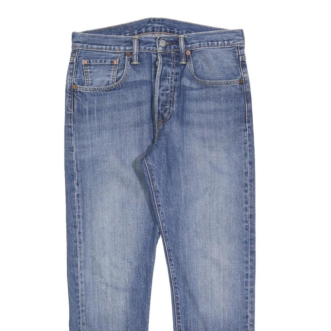 LEVI'S 501CT Mens Jeans Blue Classic Straight Denim Medium W29 L27 Button