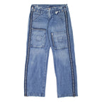 ON NAME Womens Jeans Blue Relaxed Straight W28 L34