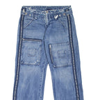 ON NAME Womens Jeans Blue Relaxed Straight W28 L34