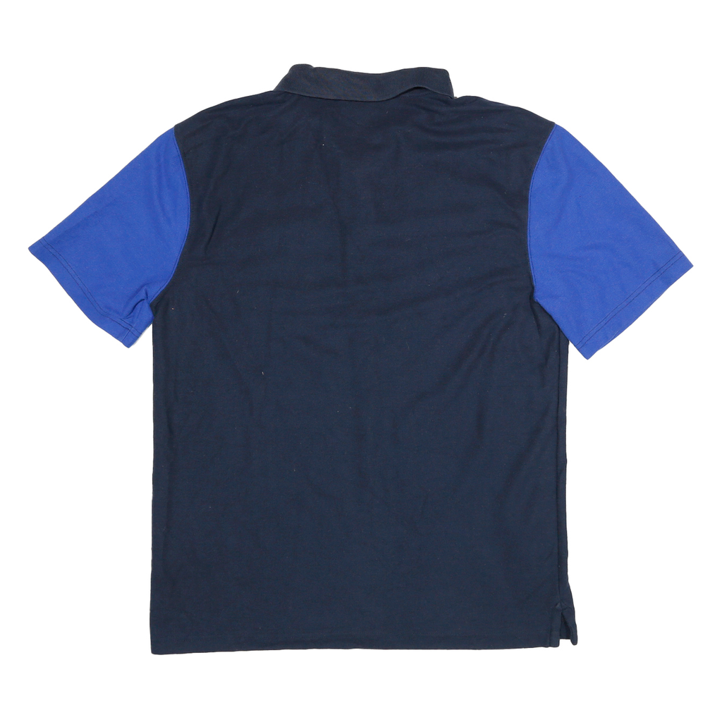 CARHARTT Mens Blue & Navy United Short Sleeve Polo Shirt M Cotton Blend Workwear