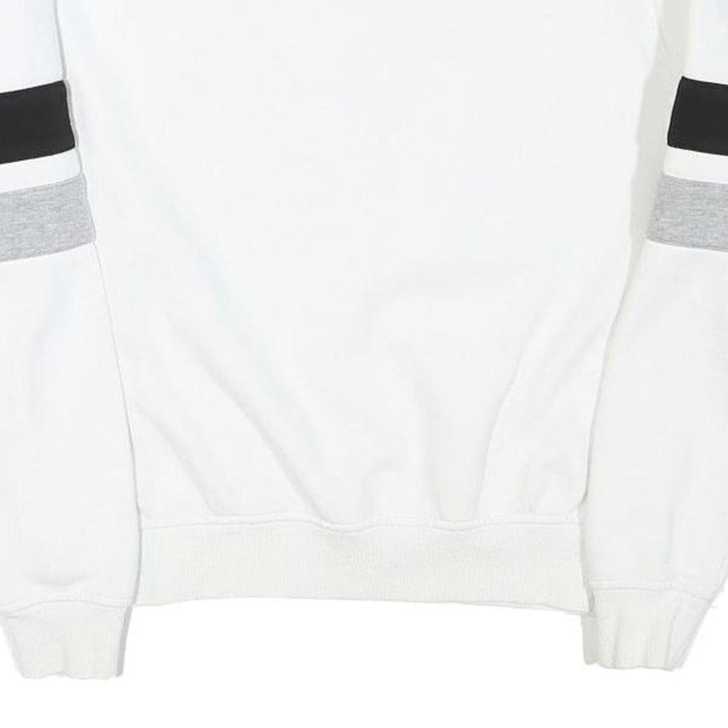 FILA Mens White & Black Sweatshirt Crew Neck XS Cotton Blend Casual Pullover