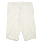 CLASSIC EDITION Womens Cream Casual Cotton Blend Shorts M W36 Comfortable Fit