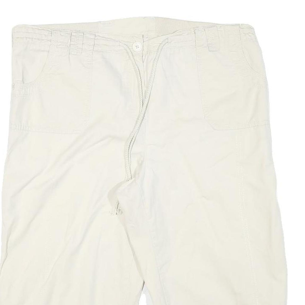 CLASSIC EDITION Womens Cream Casual Cotton Blend Shorts M W36 Comfortable Fit