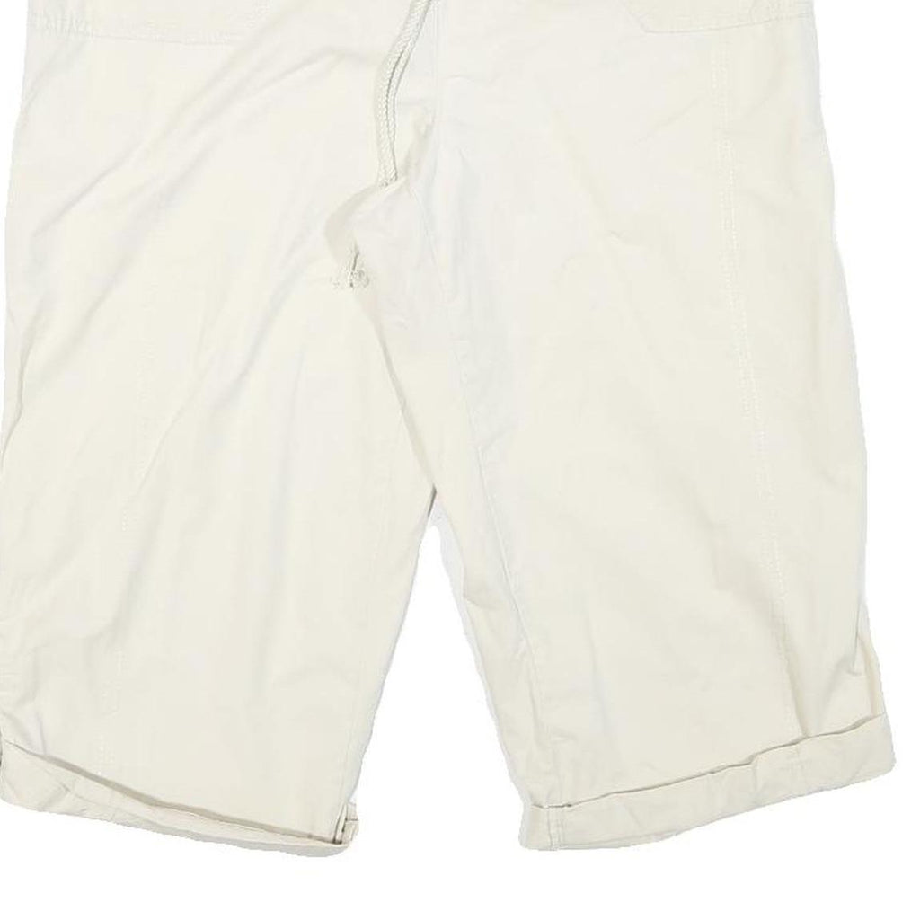 CLASSIC EDITION Womens Cream Casual Cotton Blend Shorts M W36 Comfortable Fit