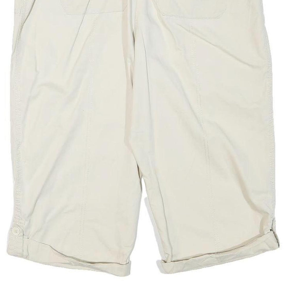 CLASSIC EDITION Womens Cream Casual Cotton Blend Shorts M W36 Comfortable Fit