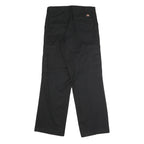 DICKIES Mens Black Regular Fit Straight Trousers W32 L32 Workwear Cargo