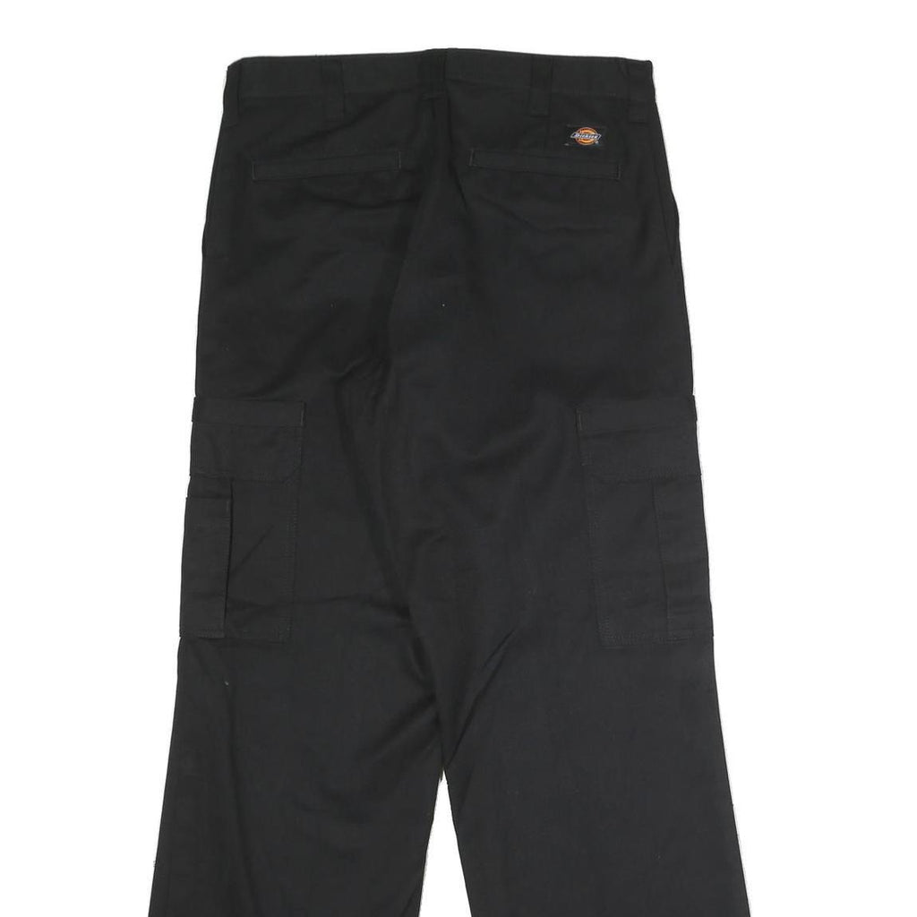 DICKIES Mens Black Regular Fit Straight Trousers W32 L32 Workwear Cargo