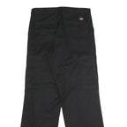 DICKIES Mens Black Regular Fit Straight Trousers W32 L32 Workwear Cargo