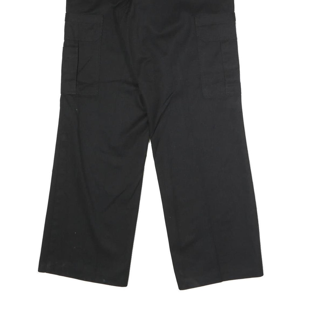 DICKIES Mens Black Regular Fit Straight Trousers W32 L32 Workwear Cargo
