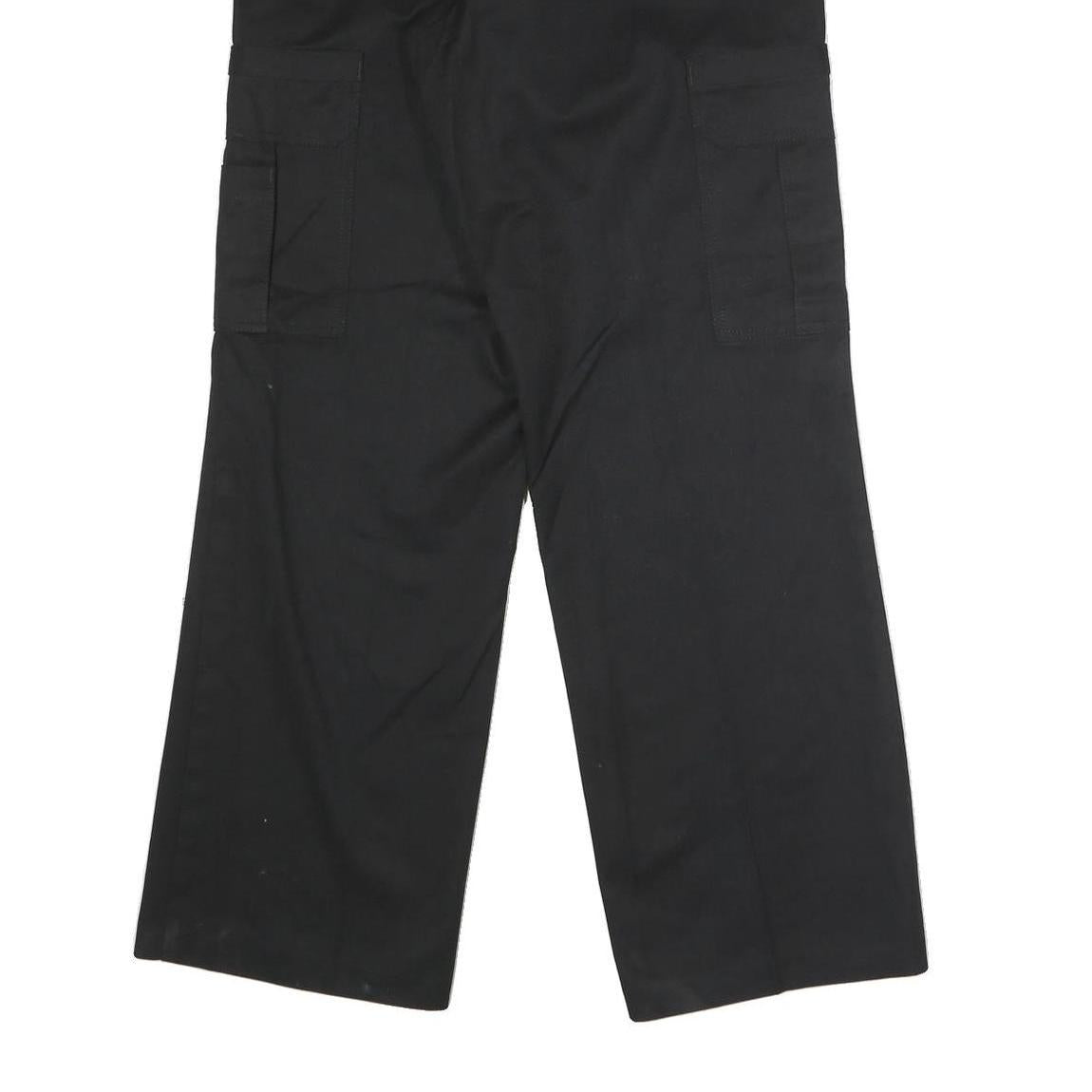 DICKIES Mens Black Regular Fit Straight Trousers W32 L32 Workwear Cargo