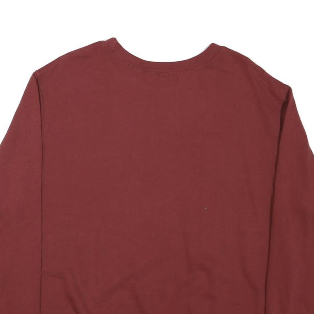 THE BEATLES Womens Red Abbey Road Crew Neck XL Sweatshirt Cotton Blend Pullover