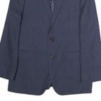 LAUREN RALPH LAUREN Mens Blue Classic Jacket M Cotton Plain Button Formal Blazer