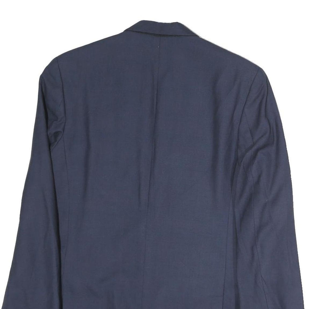 LAUREN RALPH LAUREN Mens Blue Classic Jacket M Cotton Plain Button Formal Blazer