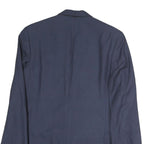 LAUREN RALPH LAUREN Mens Blue Classic Jacket M Cotton Plain Button Formal Blazer