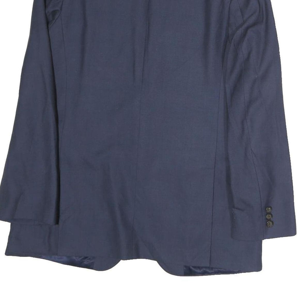 LAUREN RALPH LAUREN Mens Blue Classic Jacket M Cotton Plain Button Formal Blazer