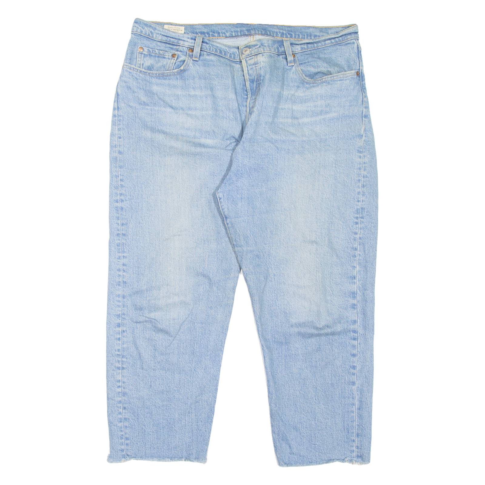 LEVI'S 501 BIG E Jeans Womens Blue Regular Straight Stone Wash W38 L25