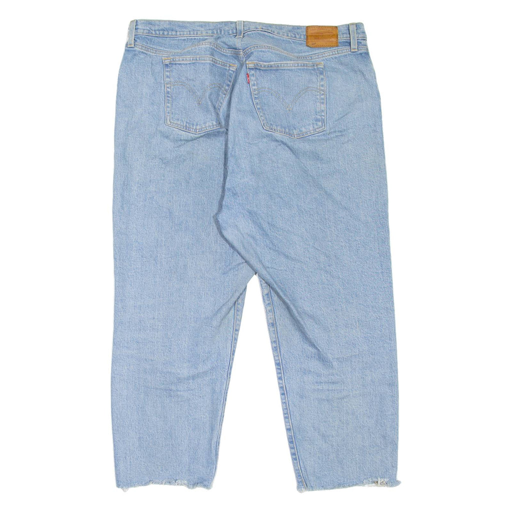 LEVI'S 501 BIG E Jeans Womens Blue Regular Straight Stone Wash W38 L25