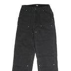 DICKIES Mens Black Regular Jeans Denim W26 L29 Workwear Button Closure