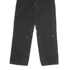 DICKIES Mens Black Regular Jeans Denim W26 L29 Workwear Button Closure