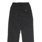 DICKIES Mens Black Regular Jeans Denim W26 L29 Workwear Button Closure