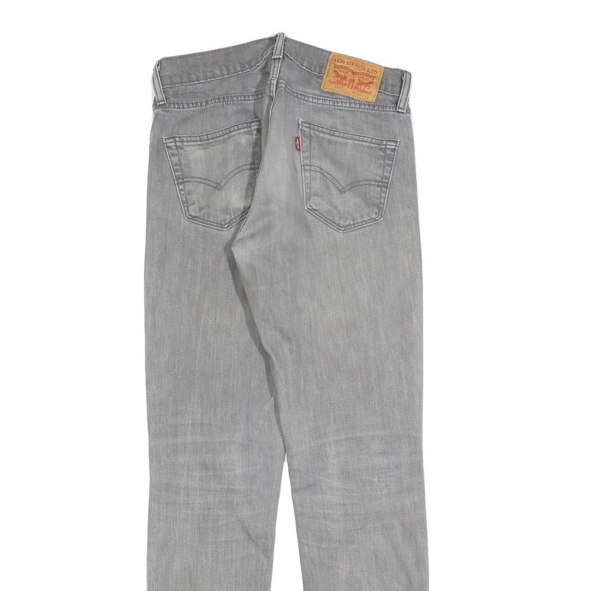 LEVI'S 511 Slim Mens Jeans Grey Slim Skinny Denim Light W30 L32