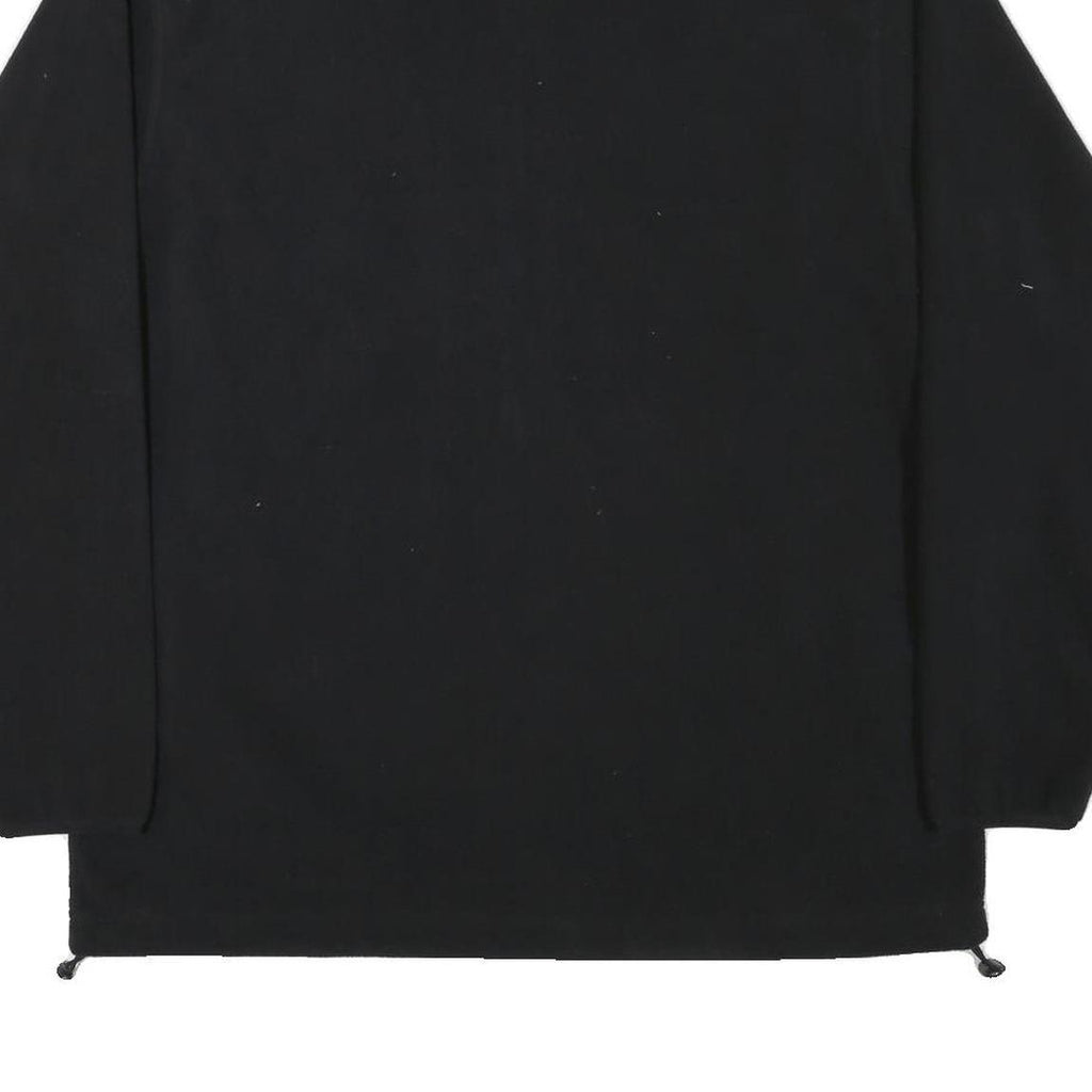 FASHION PROMO Mens Black Jacket L Polyester Blend Plain Zip Casual Outdoor