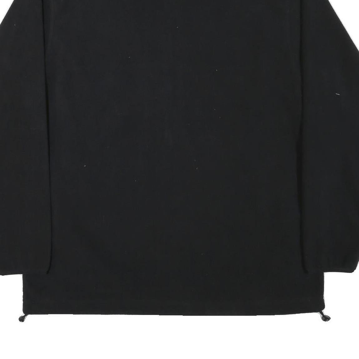 FASHION PROMO Mens Black Jacket L Polyester Blend Plain Zip Casual Outdoor