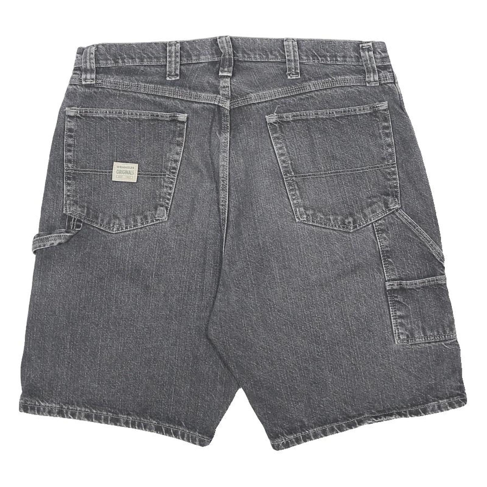 WRANGLER Mens Shorts Black Casual Cotton L W36 Carpenter Workwear Style