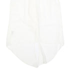 GANT Womens White Silk Blend Ruffle Sleeveless Top UK 14 Elegant Lightweight