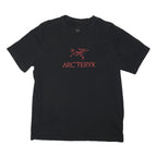 ARC'TERYX Mens Black Graphic T-Shirt S Short Sleeve Crew Neck Cotton Blend