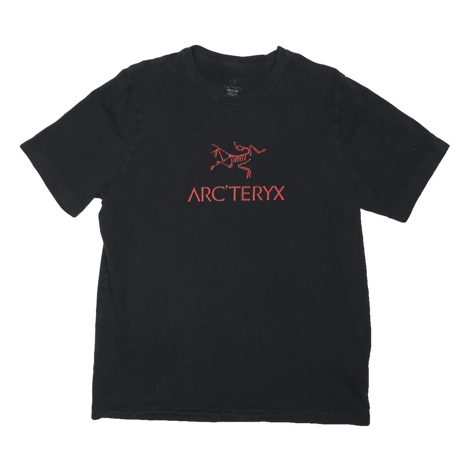 ARC'TERYX Mens Black Graphic T-Shirt S Short Sleeve Crew Neck Cotton Blend