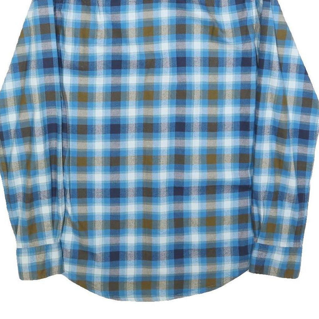 TOMMY HILFIGER Mens Blue & Green Checked Shirt XS Casual Button Up