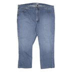 CARHARTT Mens Relaxed Blue Denim Jeans W48 L30 Zip Cotton Blend Workwear