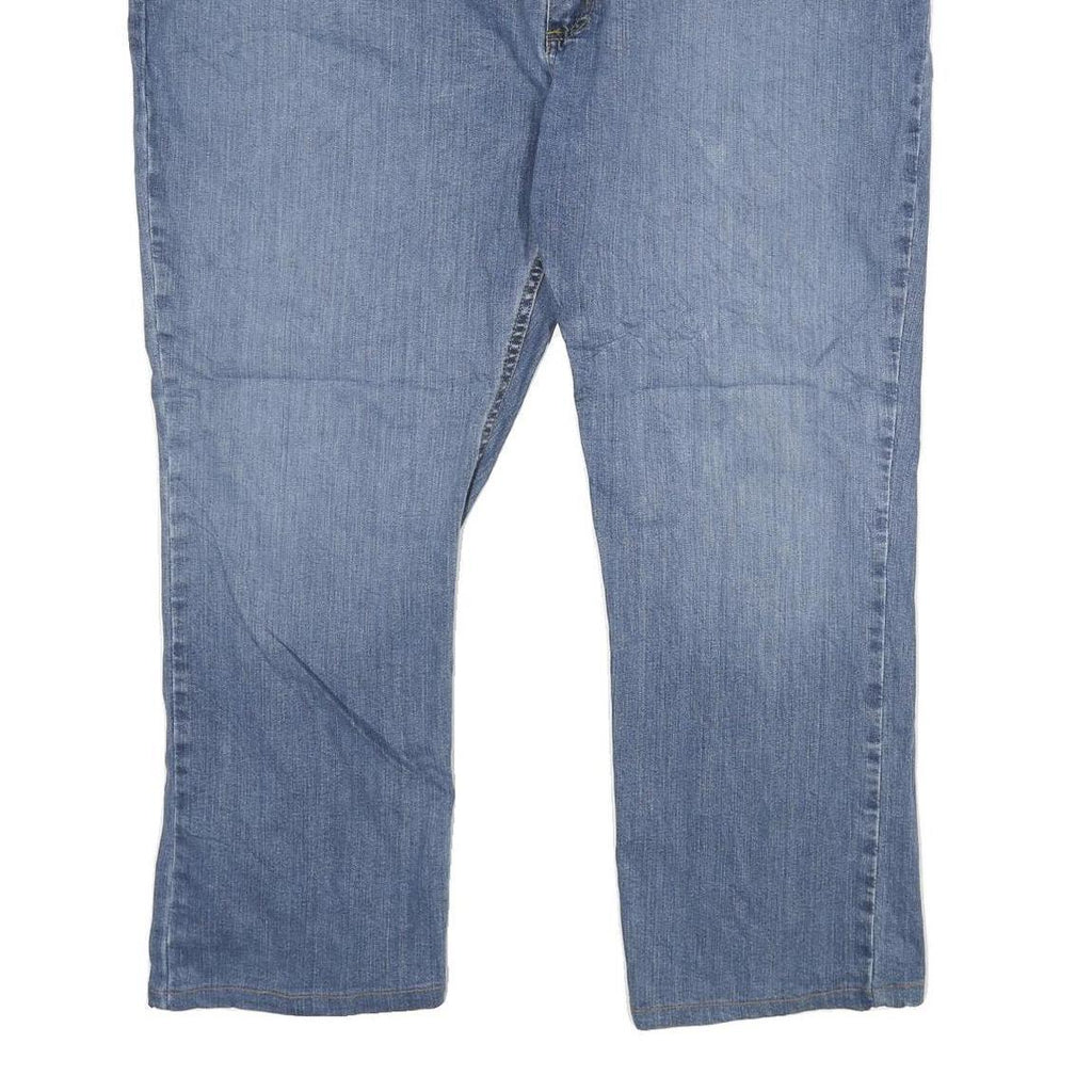 CARHARTT Mens Relaxed Blue Denim Jeans W48 L30 Zip Cotton Blend Workwear