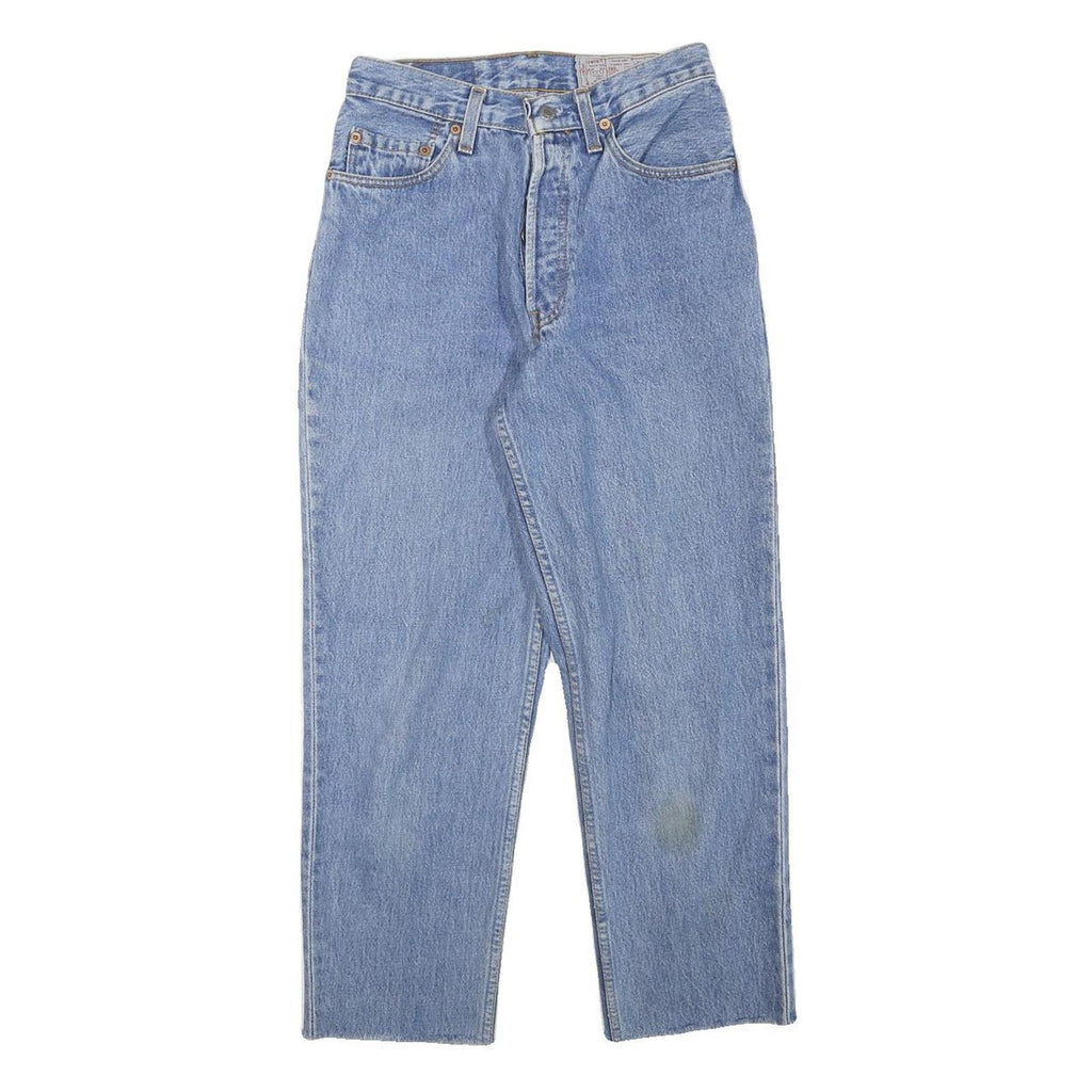 LEVI'S Womens Blue Regular Straight Denim Light W25 L24 Classic Button Jeans