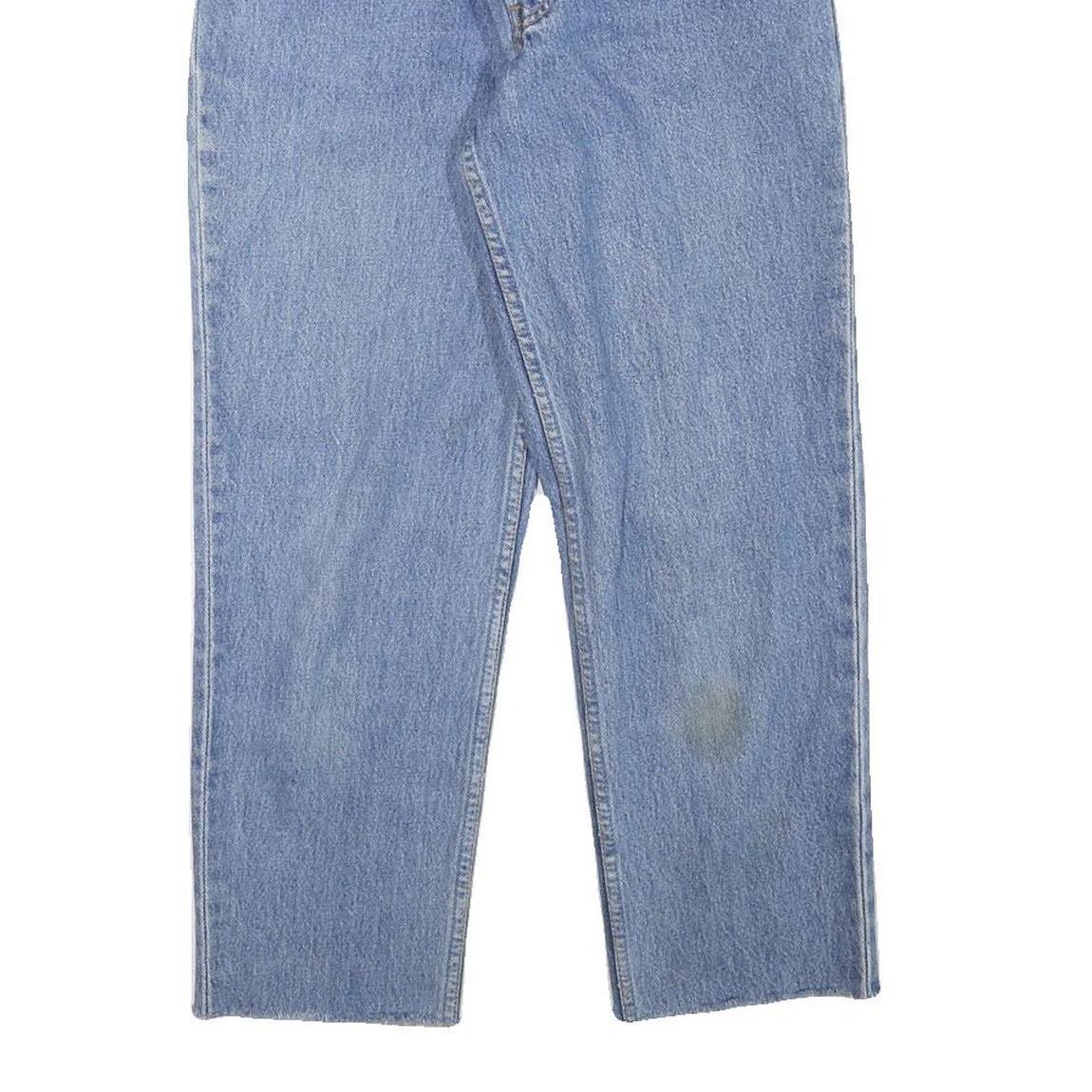 LEVI'S Womens Blue Regular Straight Denim Light W25 L24 Classic Button Jeans