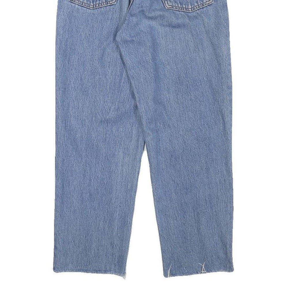 LEVI'S Womens Blue Regular Straight Denim Light W25 L24 Classic Button Jeans