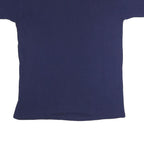 MAJESTIC Mens Blue & Grey Mariners Graphic Short Sleeve Crew Neck L T-Shirt