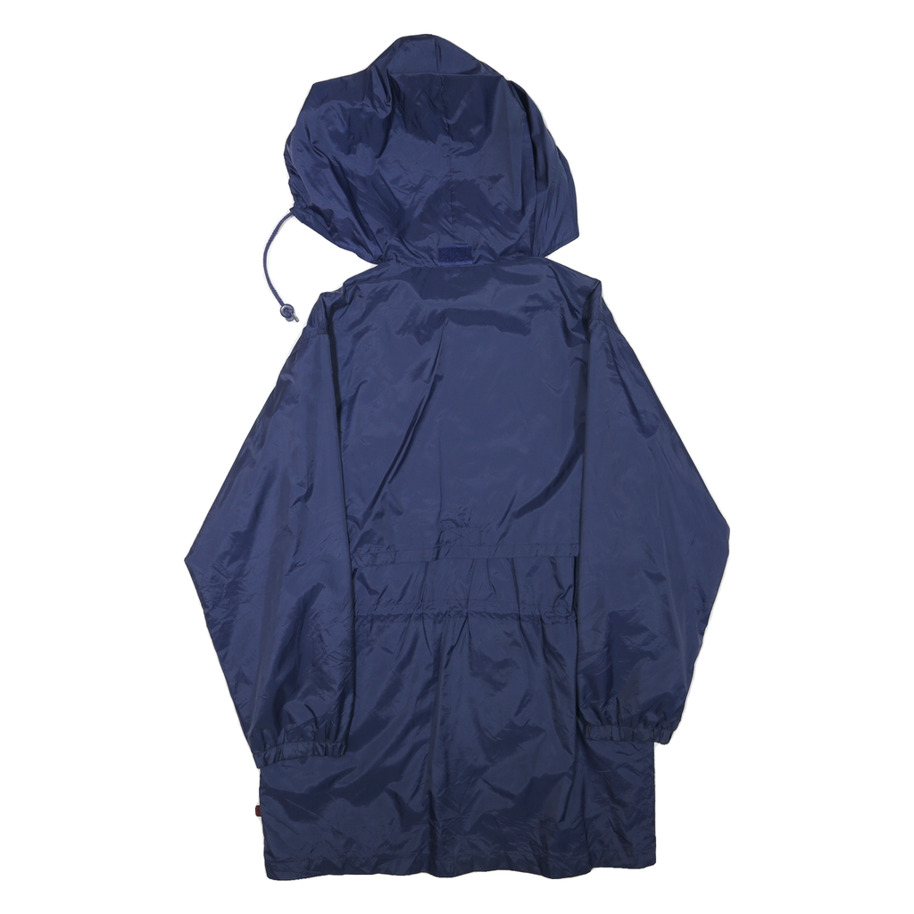 WOOLRICH Womens Navy Blue Outdoor Jacket M Polyester Blend Hooded Zip