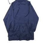 WOOLRICH Womens Navy Blue Outdoor Jacket M Polyester Blend Hooded Zip