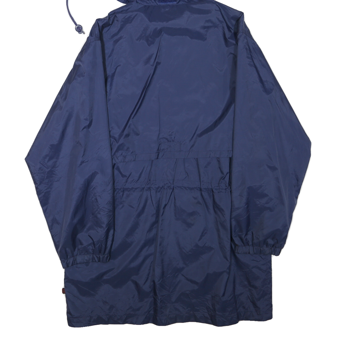 WOOLRICH Womens Navy Blue Outdoor Jacket M Polyester Blend Hooded Zip